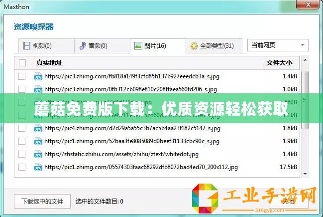 蘑菇免費(fèi)版下載：優(yōu)質(zhì)資源輕松獲取