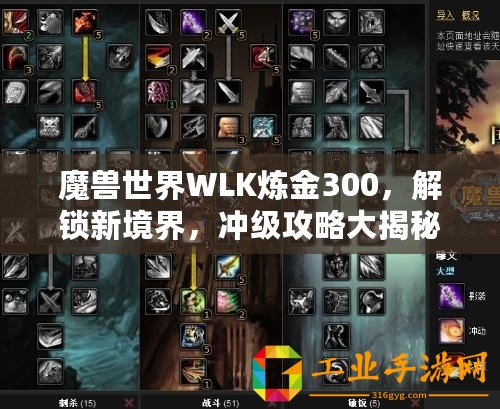 魔獸世界WLK煉金300，解鎖新境界，沖級攻略大揭秘！