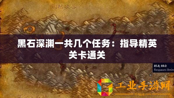 黑石深淵一共幾個任務：指導精英關卡通關