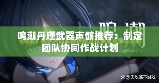 鳴潮丹瑾武器聲骸推薦：制定團(tuán)隊(duì)協(xié)同作戰(zhàn)計(jì)劃