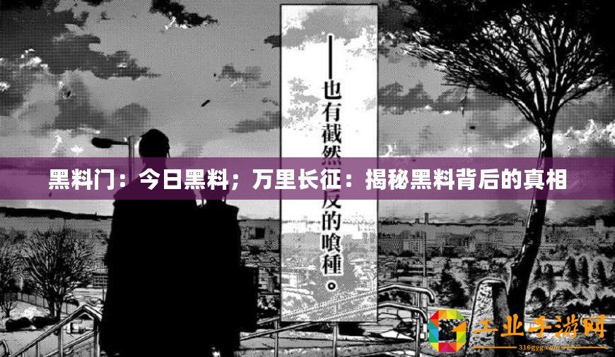 黑料門：今日黑料；萬里長征：揭秘黑料背后的真相