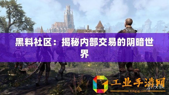 黑料社區：揭秘內部交易的陰暗世界